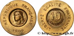 Essai de 10 centimes Rude en bronze-aluminium 1909 Paris GEM.35 11