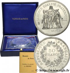Piéfort argent de 50 francs Hercule 1978  GEM.223 P1 FDC 