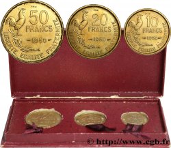 Coffret des trois Essais de 10, 20 et 50 francs Guiraud 1950 Paris F.363/1