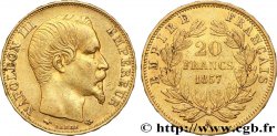 20 francs or Napoléon III, tête nue 1857 Paris F.531/12