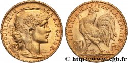 20 francs or Coq, Liberté Égalité Fraternité 1907 Paris F.535/1