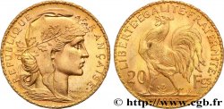 20 francs or Coq, Liberté Égalité Fraternité 1908 Paris F.535/2 SUP+ 