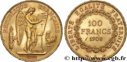 100 francs génie, tranche inscrite en relief liberté égalité fraternité 1908 Paris F.553/2