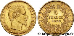 5 francs or Napoléon III, tête nue, grand module 1860 Paris F.501/9