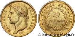 20 francs or Napoléon tête laurée, République française 1807 Paris F.515/1
