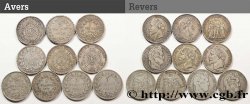 Lot de dix écus de 5 francs n.d.  F.-/