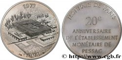 Module de 100 francs - 20e anniversaire de l’établissement monétaire de Pessac 1993 Paris GEM.243 1