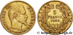 5 francs or Napoléon III, tête nue, grand module 1856 Paris F.501/2