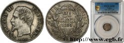20 centimes Napoléon III, tête nue 1855 Paris F.148/3