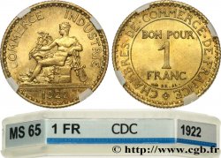 1 franc Chambres de Commerce 1922 Paris F.218/4