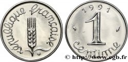 1 centime Épi, BU (Brillant Universel), frappe médaille 1991 Pessac F.106/49