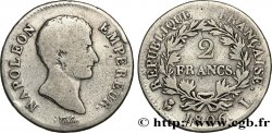 2 francs Napoléon Empereur, Calendrier grégorien 1806 Bayonne F.252/6
