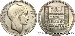 Essai de 20 francs Turin en cupro-nickel 1945 Paris GEM.206 1