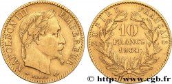 10 francs or Napoléon III, tête laurée, type définitif à grand 10 1864 Paris F.507A/6