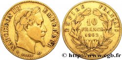 10 francs or Napoléon III, tête laurée 1862 Strasbourg F.507/2