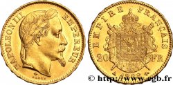 20 francs or Napoléon III, tête laurée 1868 Paris F.532/18
