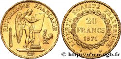 20 francs or Génie, IIIe République 1871 Paris F.533/1