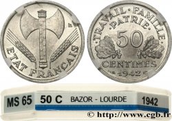 50 centimes Francisque, lourde 1942 Paris F.195/3