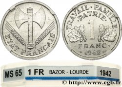 1 franc Francisque, lourde 1942 Paris F.222/3