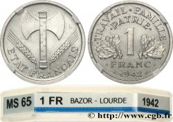 1 franc Francisque, lourde 1942 Paris F.222/2