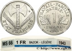 1 franc Francisque, légère 1943  F.223/3