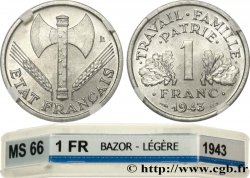 1 franc Francisque, légère 1943  F.223/3