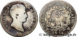 2 francs Napoléon Empereur, Calendrier révolutionnaire 1805 Lille F.251/35