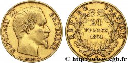 20 francs or Napoléon III, tête nue 1854 Paris F.531/2