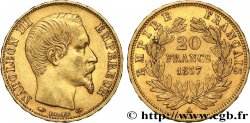 20 francs or Napoléon III, tête nue 1857 Paris F.531/12 SS45 