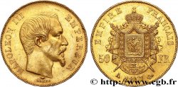 50 francs or Napoléon III, tête nue 1857 Paris F.547/4 TTB+ 
