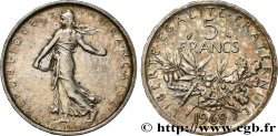 5 francs Semeuse, argent 1969 Paris F.340/13