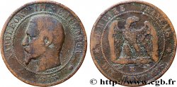 Dix centimes Napoléon III, tête nue 1855 Marseille F.133/31