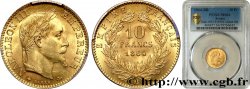 10 francs or Napoléon III, tête laurée 1864 Strasbourg F.507A/8