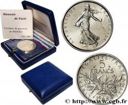 Piéfort argent de 5 francs Semeuse 1968 Paris GEM.153 P3