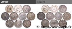 Lot de dix écus de 5 francs n.d.  F.-/