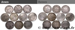Lot de dix écus de 5 francs n.d.  F.-/