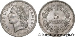 5 francs Lavrillier, aluminium, 9 fermé 1948  F.339/14
