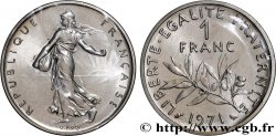Piéfort argent de 1 franc Semeuse 1971 Paris GEM.104 P2