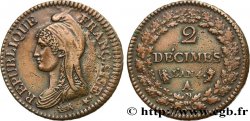 2 décimes Dupré 1796 Paris F.145/1