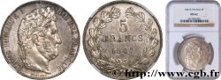 5 francs IIIe type Domard 1847 Paris F.325/14 SUP62 NGC