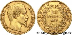 20 francs or Napoléon III, tête nue 1855 Paris F.531/3