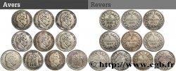 Lot de dix écus de 5 francs n.d.  F.-/