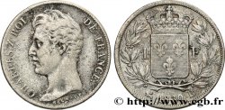 1 franc Charles X, matrice du revers à quatre feuilles 1830 Rouen F.207A/25