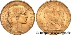 20 francs or Coq, Liberté Égalité Fraternité 1907 Paris F.535/1 SUP 