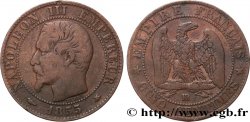 Cinq centimes Napoléon III, tête nue 1855 Strasbourg F.116/20