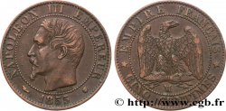 Cinq centimes Napoléon III, tête nue 1855 Marseille F.116/26