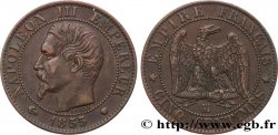 Cinq centimes Napoléon III, tête nue 1855 Marseille F.116/27