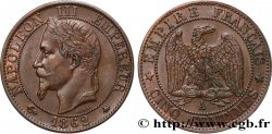 Cinq centimes Napoléon III, tête laurée 1862 Paris F.117/7