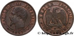 Un centime Napoléon III, tête nue 1857 Lille F.102/38