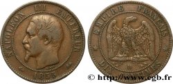 Dix centimes Napoléon III, tête nue 1855 Lyon F.133/26